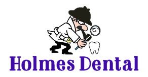 Holmes Dental logo and sherlock